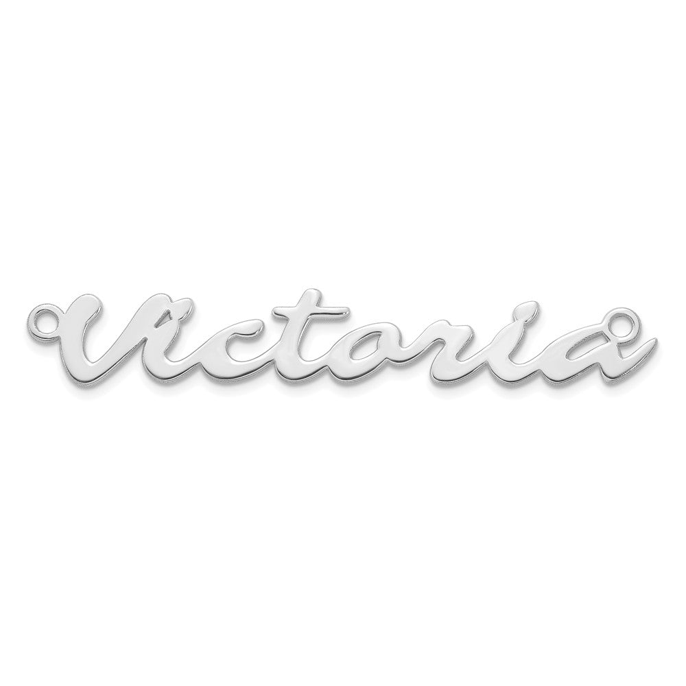 Sterling Silver/Rhodium-plated Name Plate