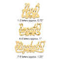 14k Yellow Gold Diamond-cut Heart Name Plate