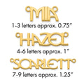 Sterling Silver/Gold-plated Name Plate