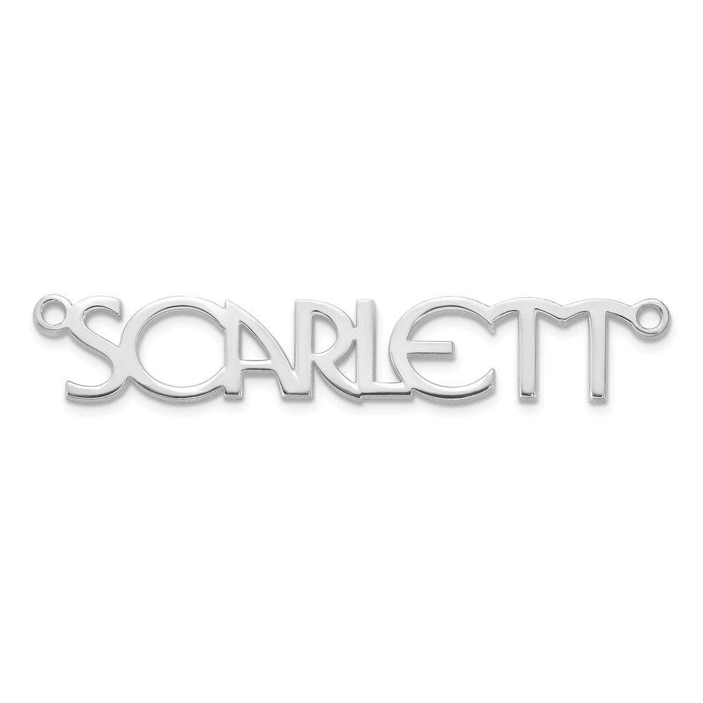14k White Gold Name Plate