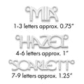 14k White Gold Name Plate