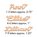 14k Rose Gold Name Plate