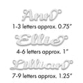 14k White Gold Name Plate