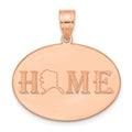 Sterling Silver/Rose-plated HOME/STATE Pendant