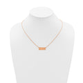 Sterling Silver/Rose Gold-Plated HOME/STATE Necklace