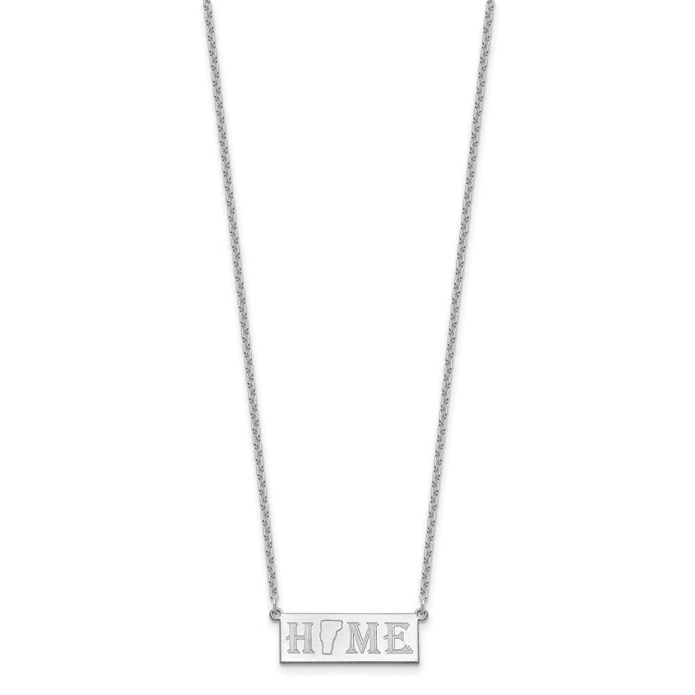Sterling Silver/Rhodium-plated HOME/STATE Necklace