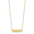 14k Yellow Gold 4-6 Letter Name Bar Necklace