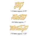Sterling Silver/Gold-plated Diamond-cut Name Plate