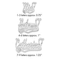 10k White Gold Diamond-cut Heart Name Plate