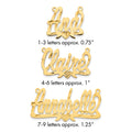 14k Yellow Gold Diamond-cut Heart Name Plate