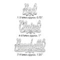 Sterling Silver/Rhodium-plated Diamond-cut Heart Name Plate