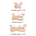 Sterling Silver/Rose-plated Diamond-cut Heart Name Plate