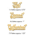 14k Yellow Gold Diamond-cut Heart Name Plate