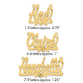 Sterling Silver/Gold-plated Satin Diamond-cut Heart Name Plate