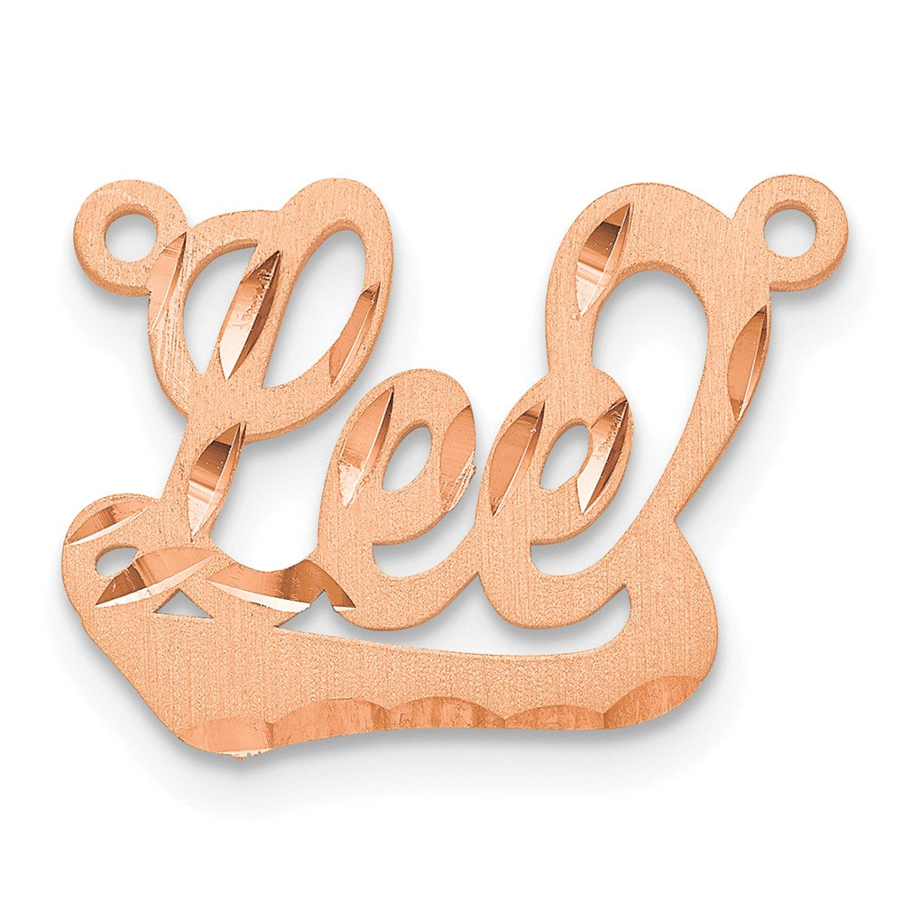 SS/Rose-plated Satin Diamond-cut Underlined Name Plate