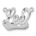 SS/Gold-plated Satin Diamond-cut Underlined Name Plate