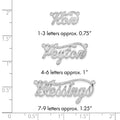 14k White Gold Satin Diamond-cut Name Plate