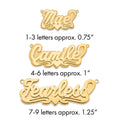 14k Yellow Gold 3D Polished Heart Name Plate