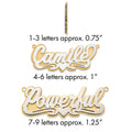 14k 3D Two-tone Polished Name Plate