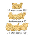 14k Yellow Gold 3D Satin Diamond-cut Heart Name Plate