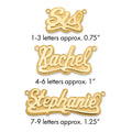 14k Yellow Gold 3D Polished Name Plate