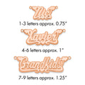 14k Rose Gold 3D Polished Hearts Name Plate