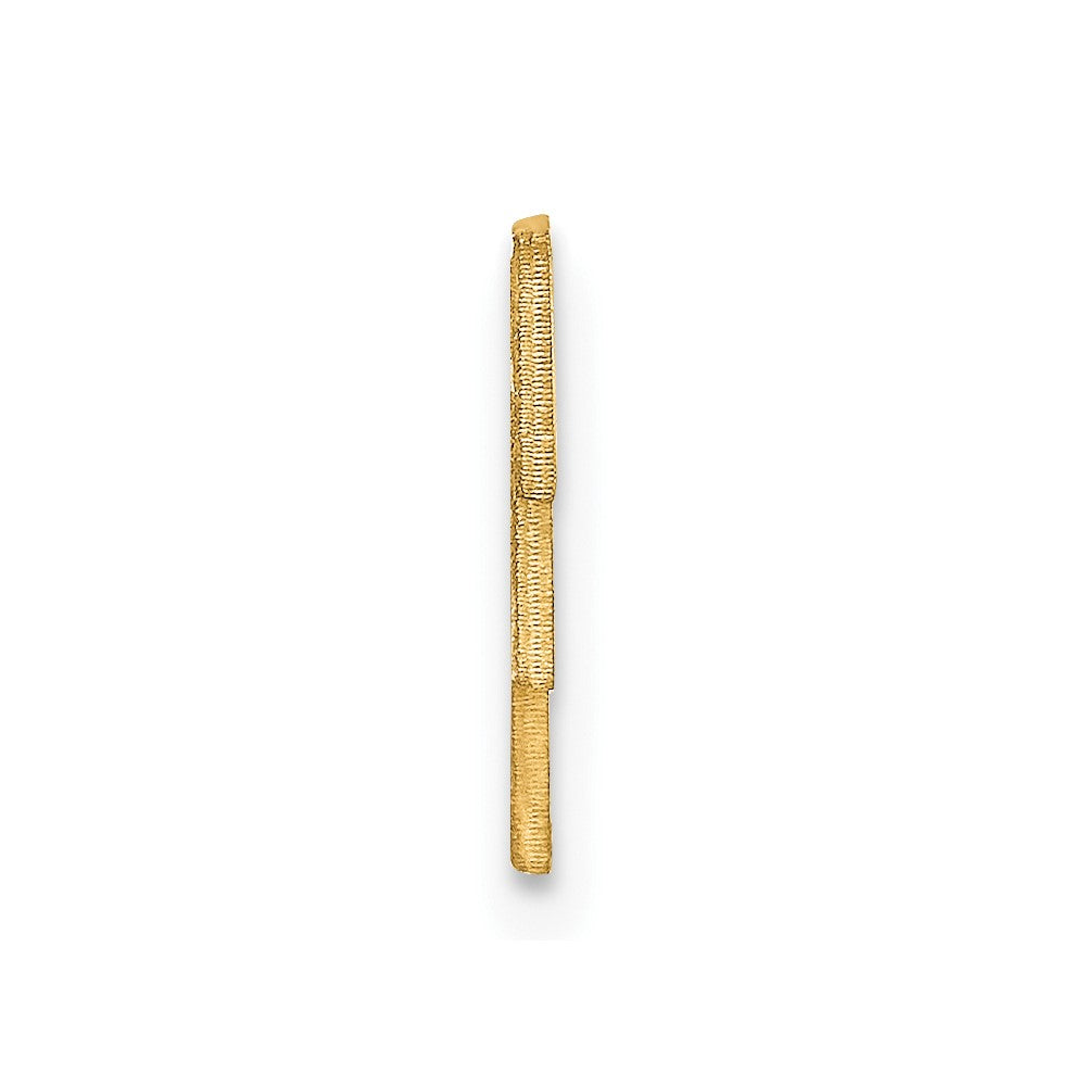 Sterling Silver/Gold-plated Small cut-out Monogram Tie Tac