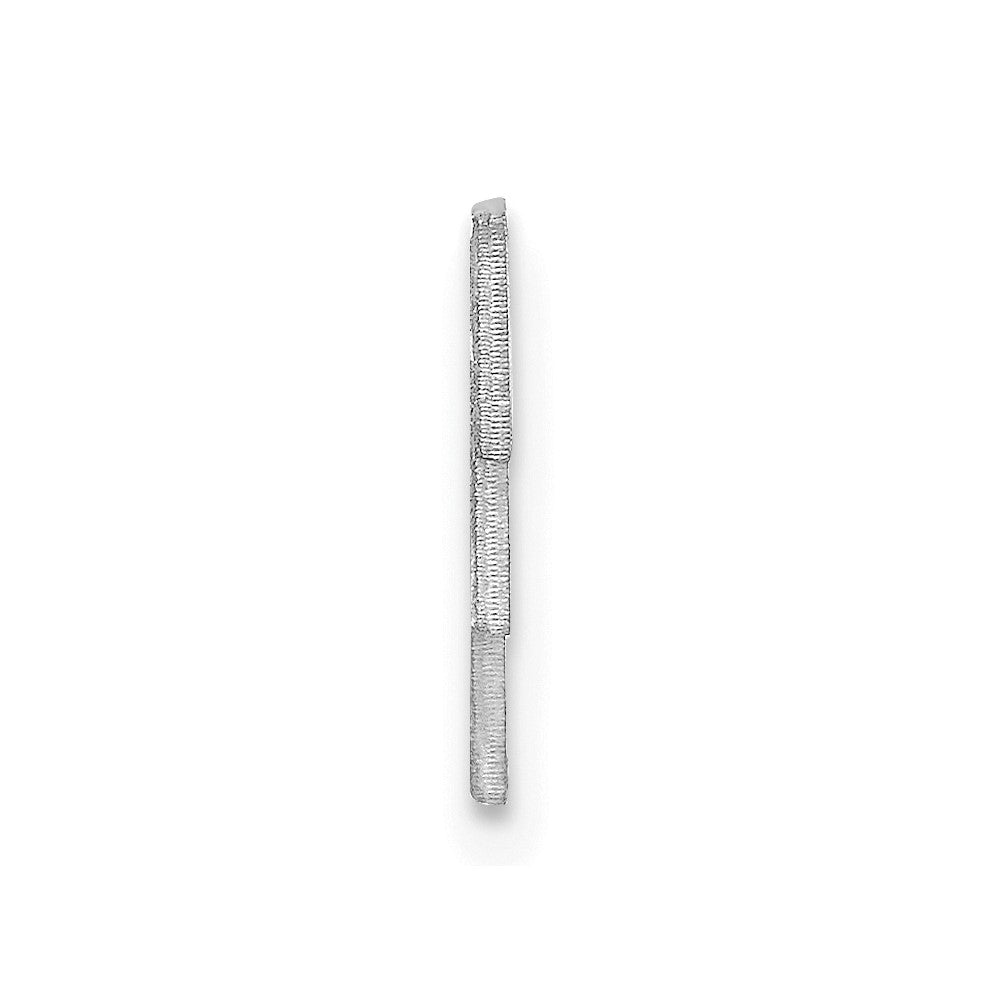 Sterling Silver/Rhodium-plated Small cut-out Monogram Tie Tac