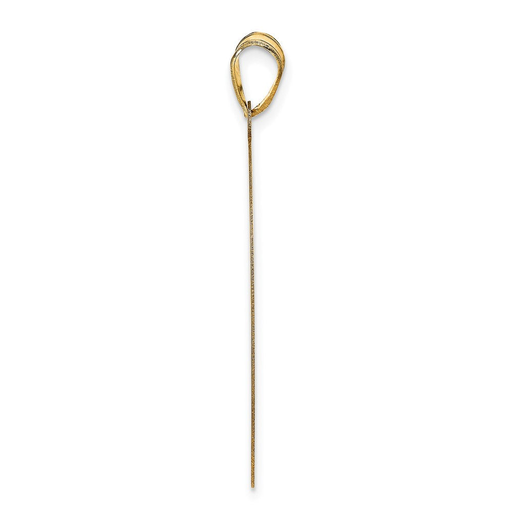 Sterling Silver/Gold-plated Large Round Monogram Pendant