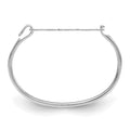SS/Rhodium-plated Monogram with Sterling Silver Bangle