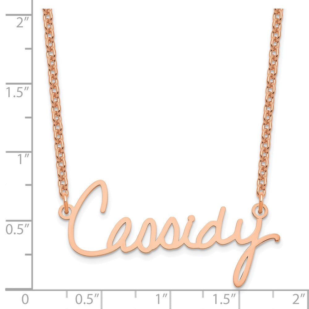 Sterling Silver/Rose-plated Signature Necklace