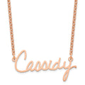 Sterling Silver/Rose-plated Signature Necklace