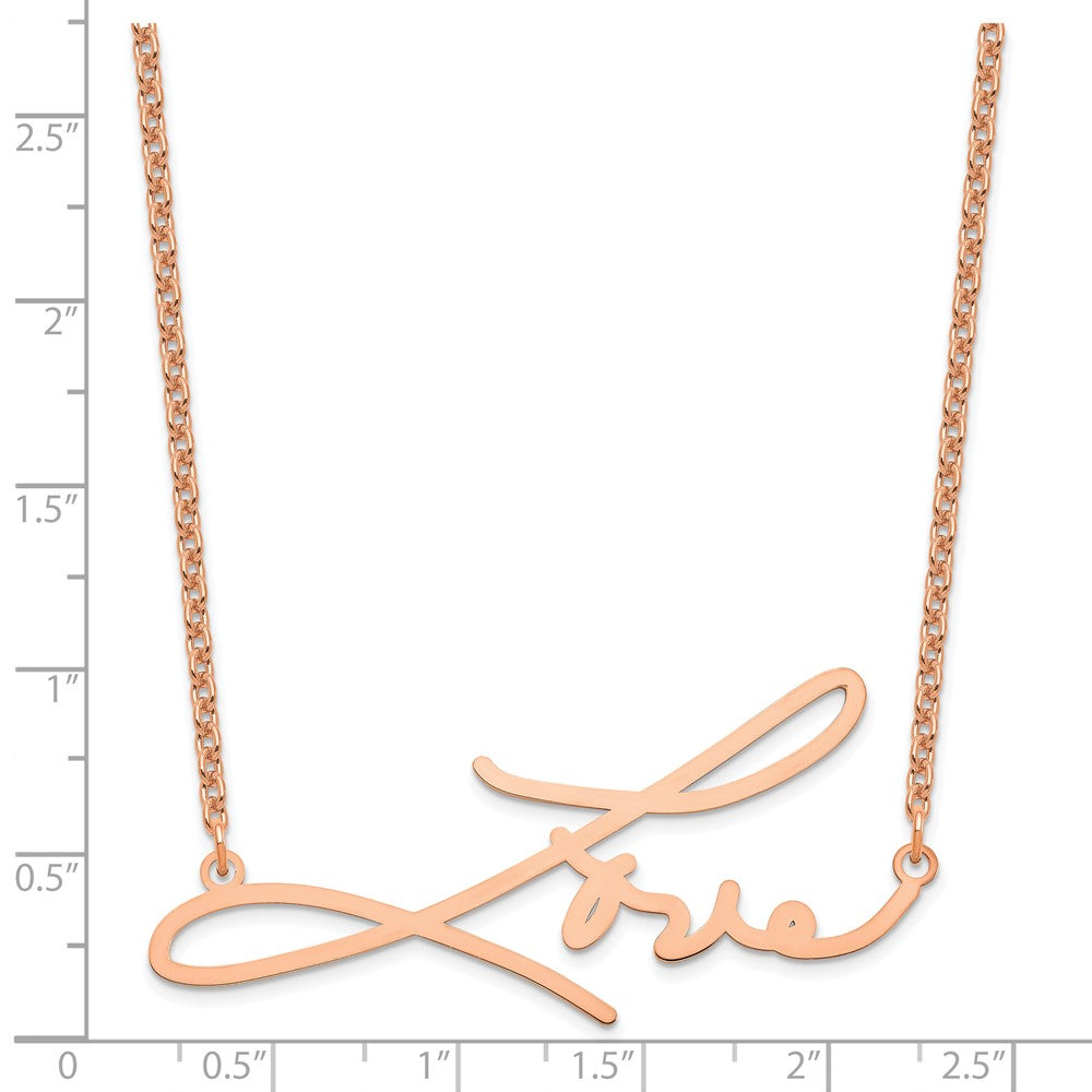 Sterling Silver/Rose-plated Signature Necklace