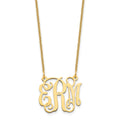 14k Yellow Gold Small Monogram Necklace