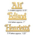 Sterling Silver/Gold-plated Underlined Name Plate