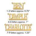 Sterling Silver/Gold-plated Underlined Name Plate