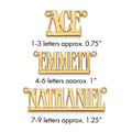 Sterling Silver/Gold-plated Underlined Name Plate
