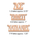 Sterling Silver/Rose-plated Underlined Name Plate