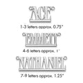Sterling Silver/Rhodium-plated Underlined Name Plate