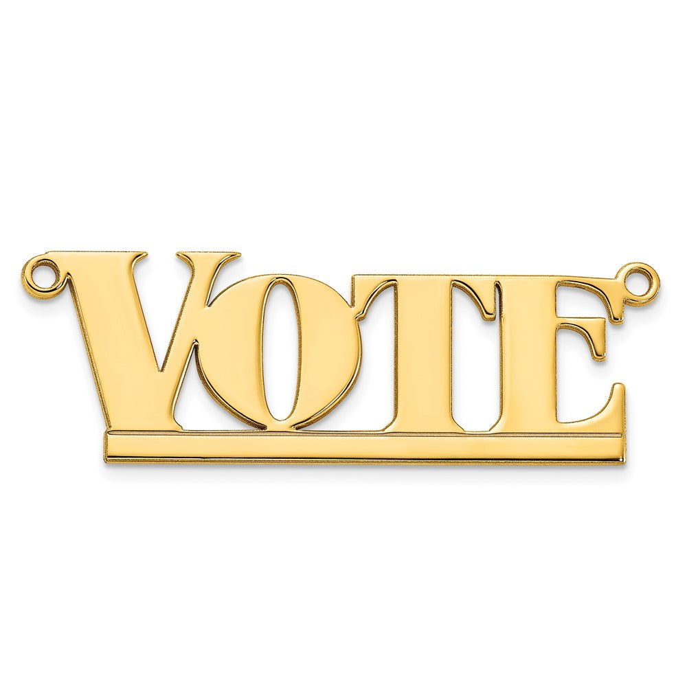 Sterling Silver/Gold-plated Underlined Name Plate