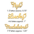 14k Yellow Gold Name Plate