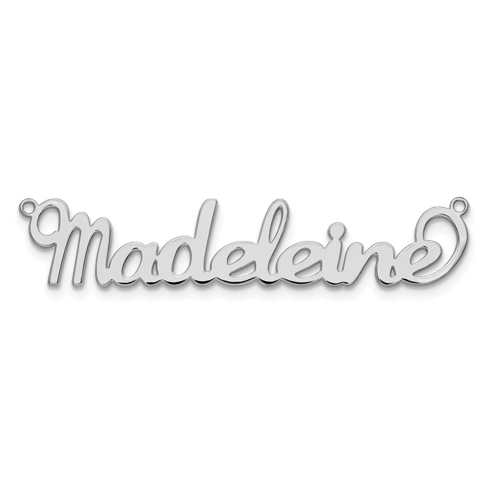 10k White Gold Name Plate