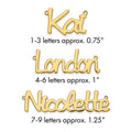 10k Yellow Gold Polished Name Plate