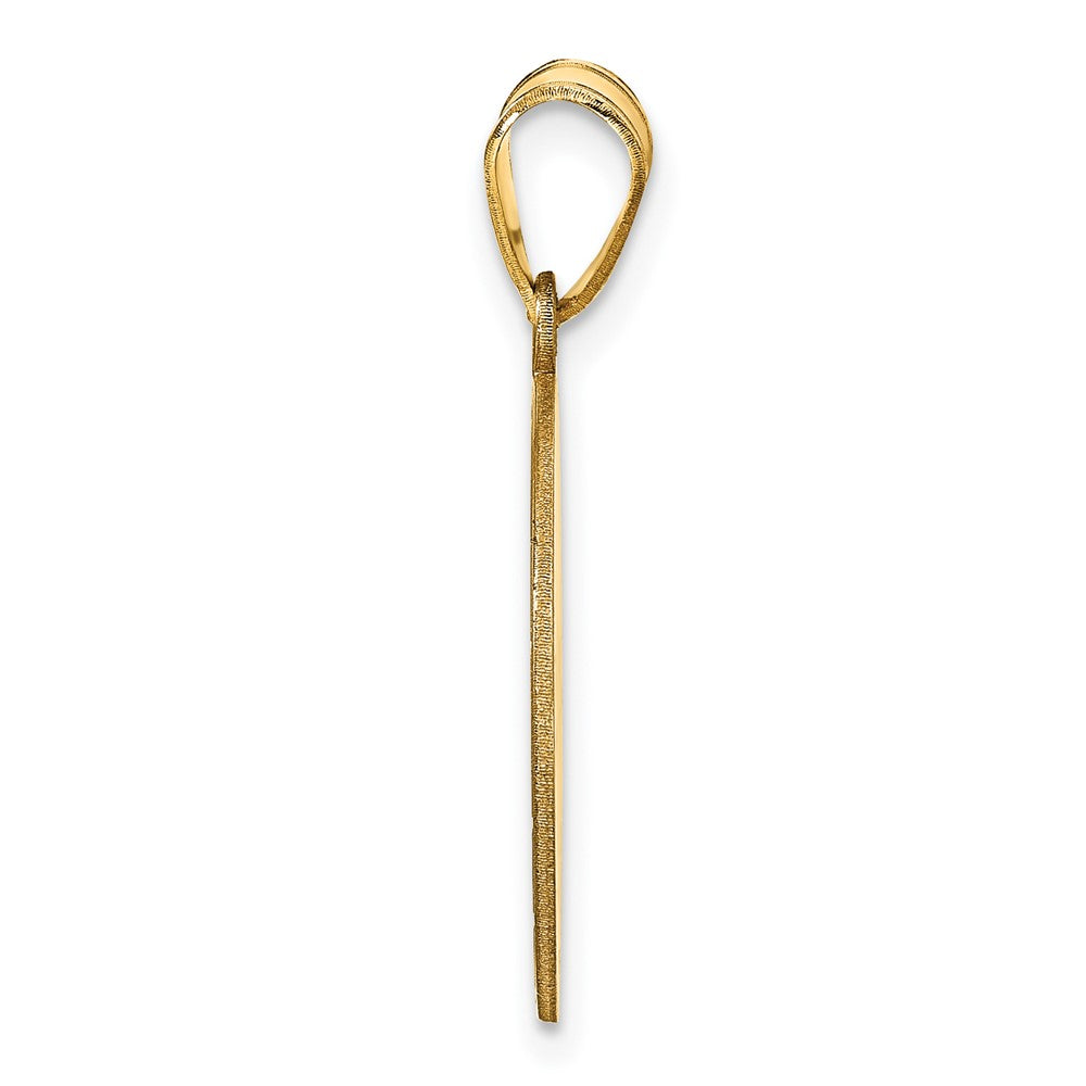 Sterling Silver/Gold-plated Personalized Volleyball Pendant