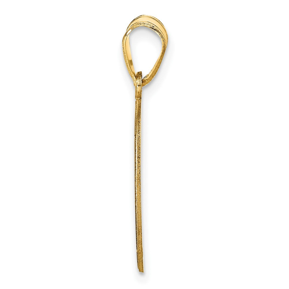 Sterling Silver/Gold-plated Personalized Baseball Pendant