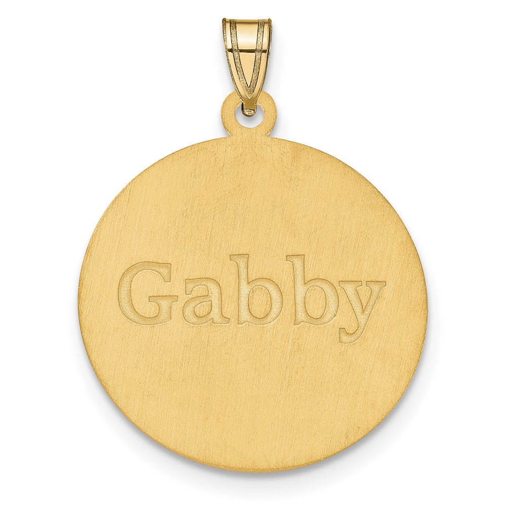 Sterling Silver/Gold-plated Personalized Soccer Pendant