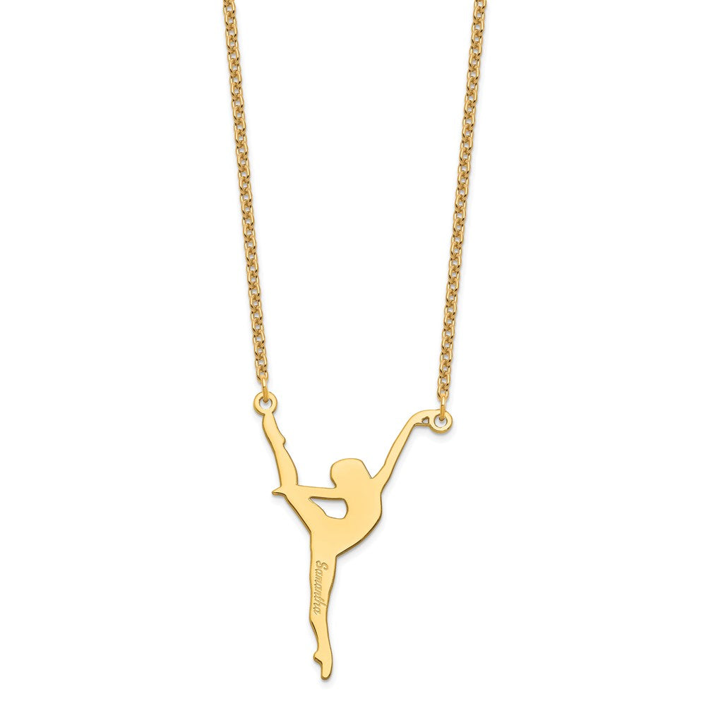 Sterling Silver/Gold-plated Personalized Dancer Necklace