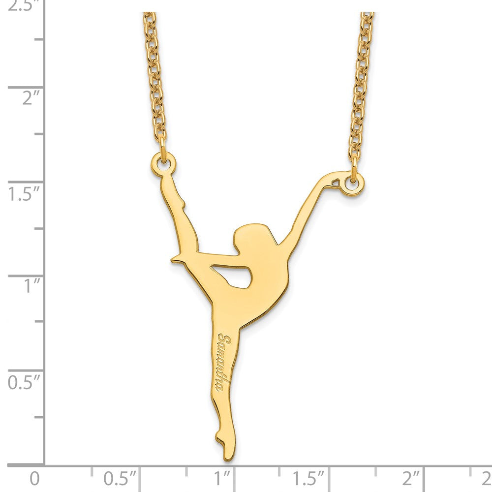 Sterling Silver/Gold-plated Personalized Dancer Necklace