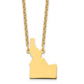 Sterling Silver/Gold-plated Idaho State Necklace