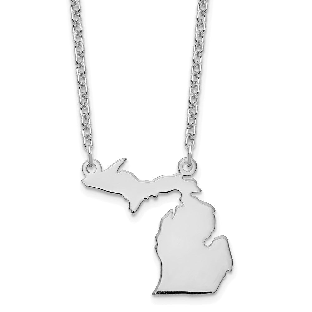 14KW Michigan State Necklace
